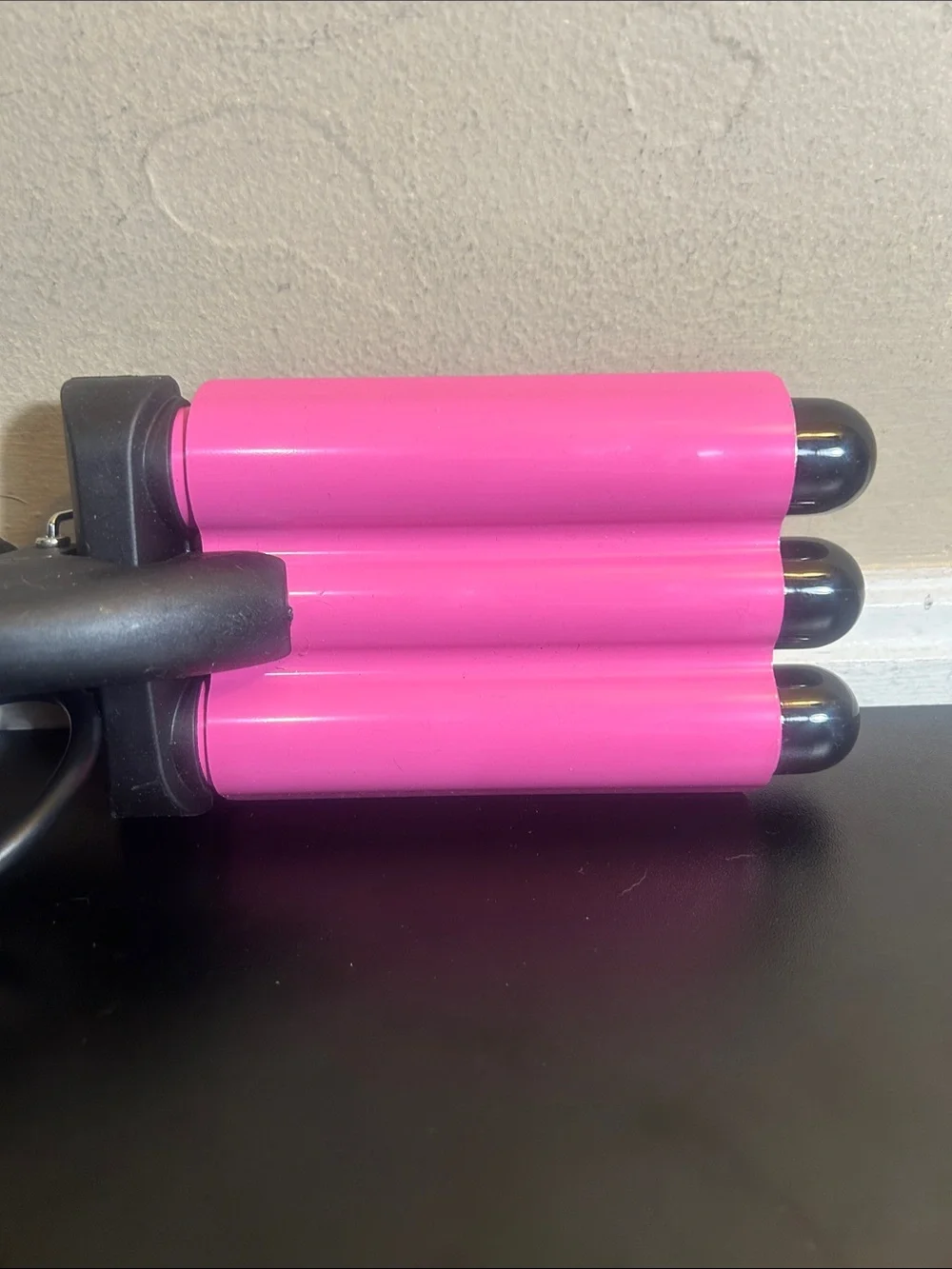 Hot & Hotter 3 Barrel Waver Curling Iron 1 Inch, 1 Count, Black & Pink